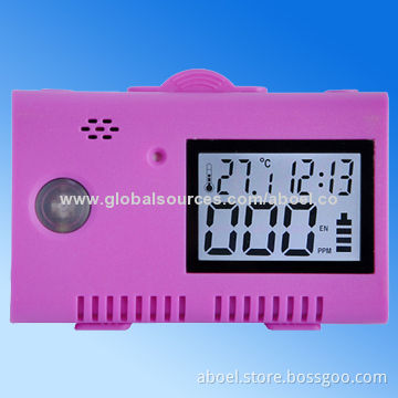 7 Colors USB Carbon Monoxide Detector with LCD Display Time, Temp, Power